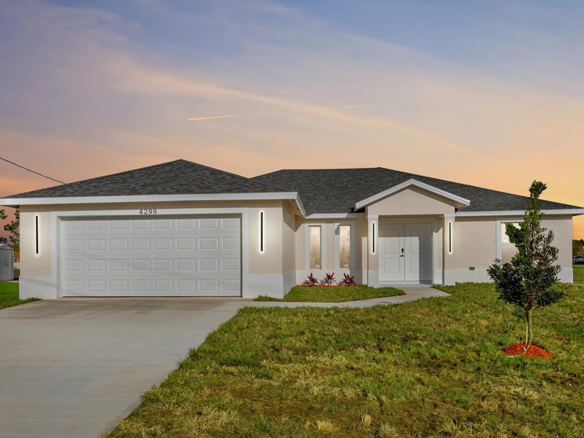 Model A - 3,029 sq.ft. finished exterior by MEF Homes