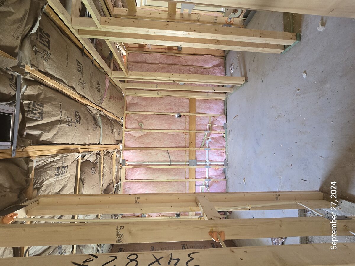 Drywall completed and ready for taping and texture