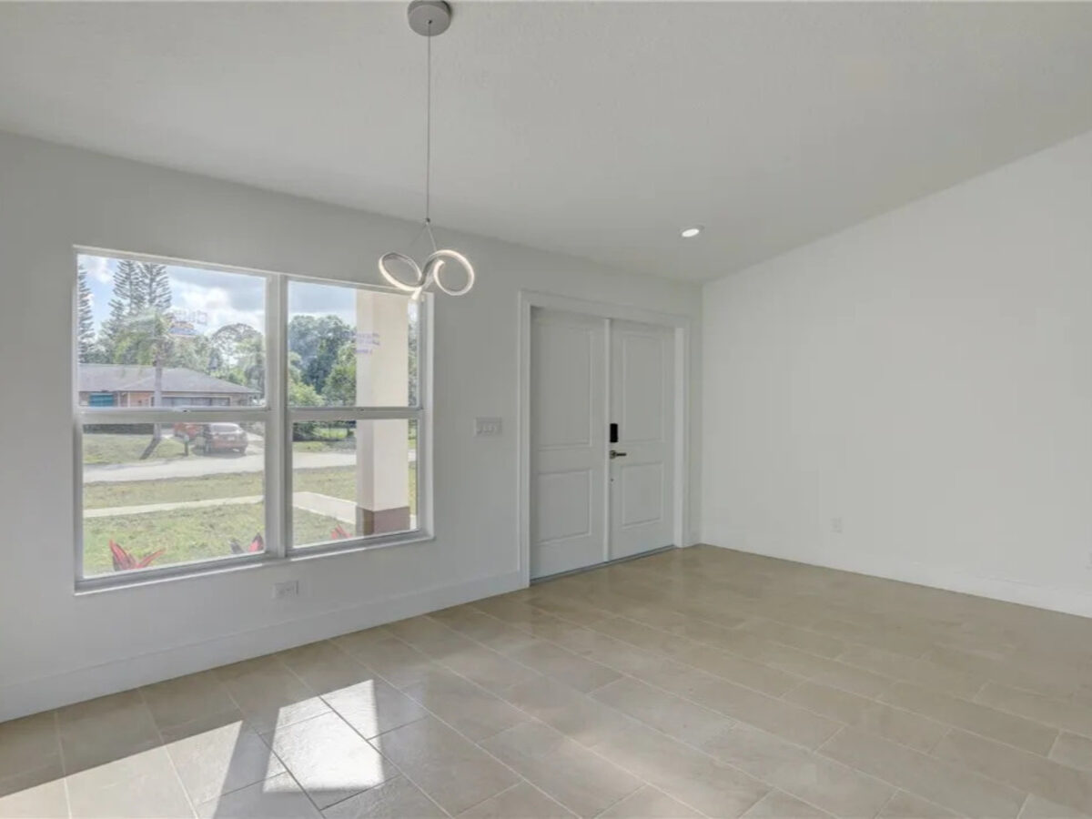 Master bedroom with large closet and natural light